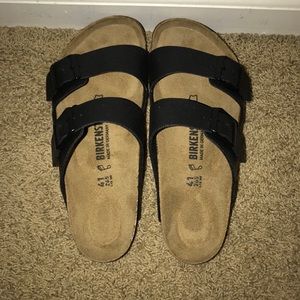 Matte Black Arizona Birkenstocks
